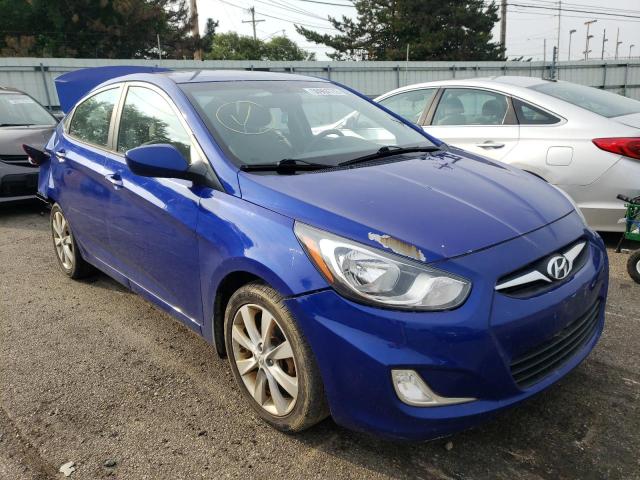 KMHCU4AE9DU479614 - 2013 HYUNDAI ACCENT BLUE photo 1