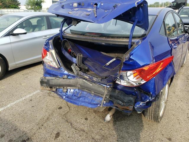 KMHCU4AE9DU479614 - 2013 HYUNDAI ACCENT BLUE photo 9