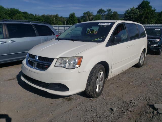 2C4RDGBG1DR609818 - 2013 DODGE GRAND CARA WHITE photo 2