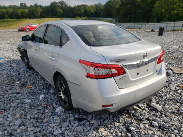 3N1AB7AP2DL712041 - 2013 NISSAN SENTRA S/S SILVER photo 3