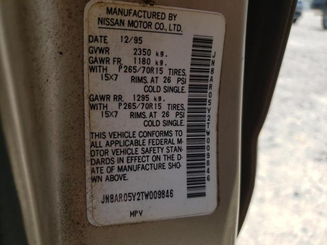 JN8AR05Y2TW009846 - 1996 NISSAN PATHFINDER LE  photo 10