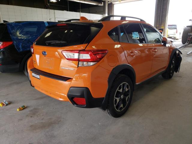 JF2GTABC0JH236963 - 2018 SUBARU CROSSTREK ORANGE photo 4