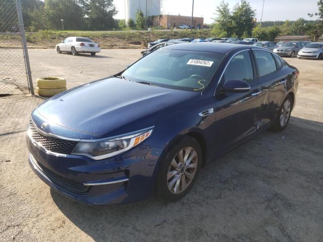 5XXGT4L34HG162940 - 2017 KIA OPTIMA BLUE photo 2