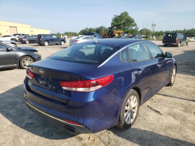 5XXGT4L34HG162940 - 2017 KIA OPTIMA BLUE photo 4