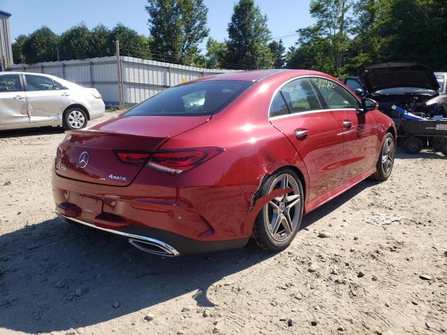 W1K5J4HB5NN252777 - 2022 MERCEDES-BENZ CLA 250 4M RED photo 4