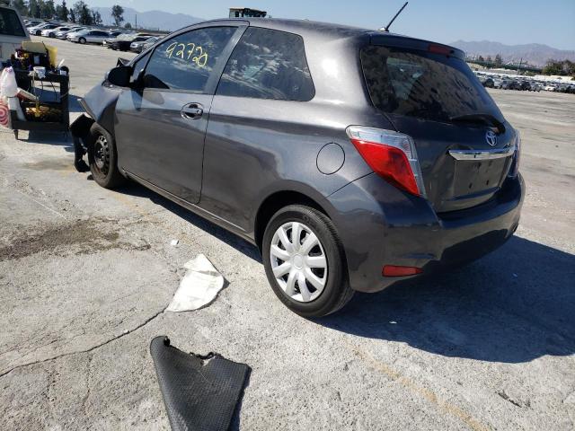 JTDJTUD34DD556317 - 2013 TOYOTA YARIS GRAY photo 3