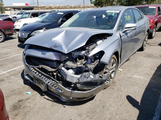 3FA6P0CD9LR136514 - 2020 FORD FUSION SEL SILVER photo 2