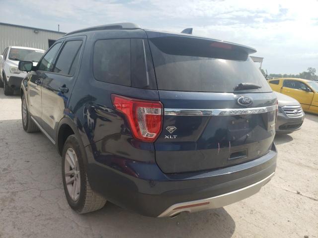 1FM5K7D81GGA93942 - 2016 FORD EXPLORER X BLUE photo 3