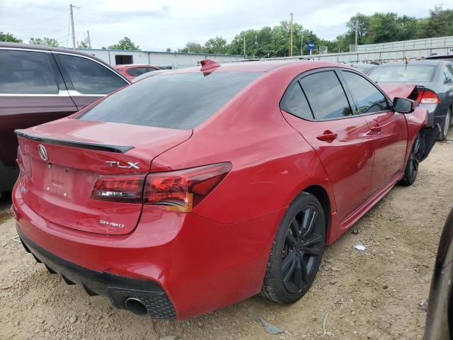 19UUB3F64JA003490 - 2018 ACURA TLX TECH+A MAROON photo 4