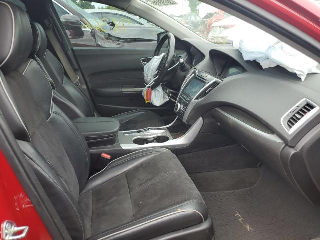 19UUB3F64JA003490 - 2018 ACURA TLX TECH+A MAROON photo 5