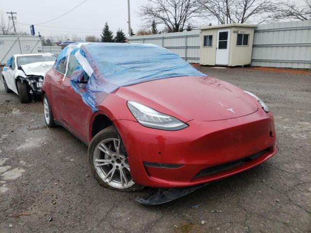5YJYGDEE4LF014743 - 2020 TESLA MODEL Y Красный фото 1