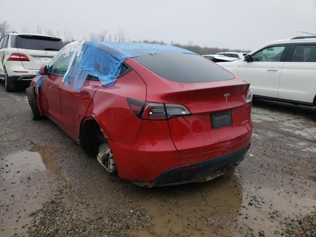 5YJYGDEE4LF014743 - 2020 TESLA MODEL Y RED photo 3