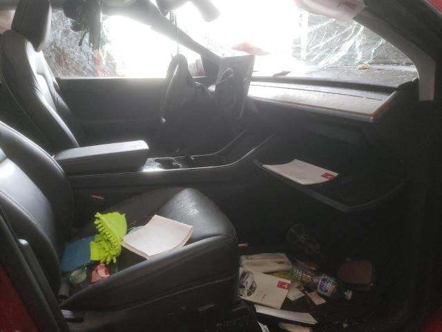 5YJYGDEE4LF014743 - 2020 TESLA MODEL Y Красный фото 5