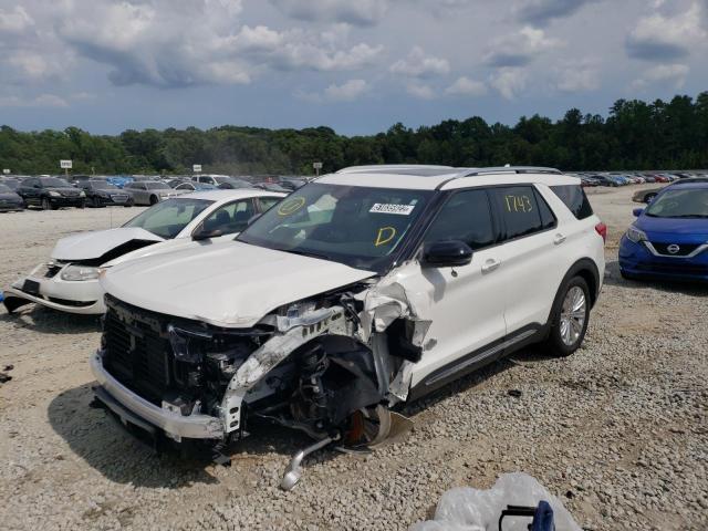 1FM5K7LCXMGB76741 - 2021 FORD EXPLORER K WHITE photo 2