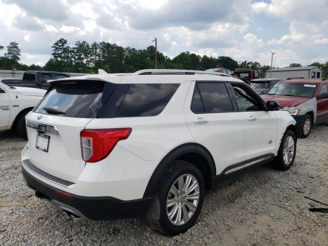 1FM5K7LCXMGB76741 - 2021 FORD EXPLORER K WHITE photo 4