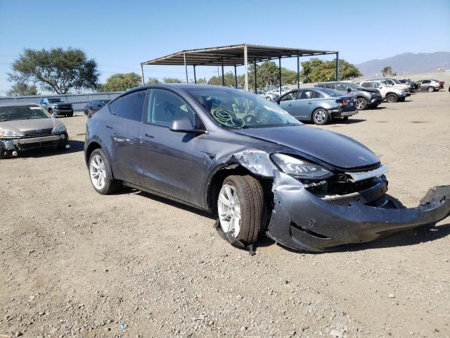 7SAYGDEE0NF343932 - 2022 TESLA MODEL Y فحمي صورة 1