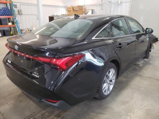 4T1B21FB4KU009289 - 2019 TOYOTA AVALON XLE BLACK photo 4