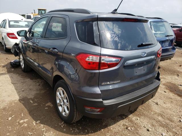 MAJ3S2GE0KC269515 - 2019 FORD ECOSPORT GRAY photo 3