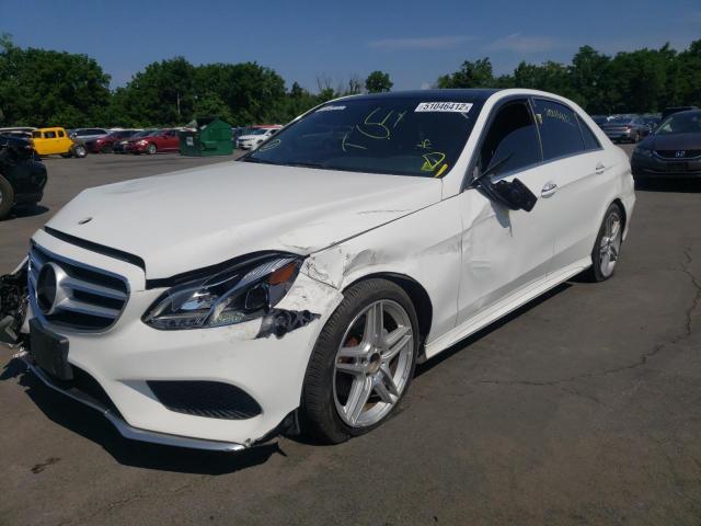 WDDHF8JB2EA943708 - 2014 MERCEDES-BENZ E 350 4MAT WHITE photo 2