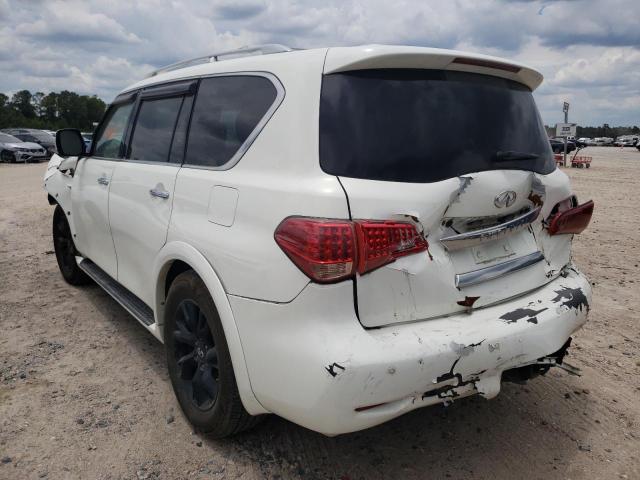 JN8AZ2NEXC9015815 - 2012 INFINITI QX56 WHITE photo 3