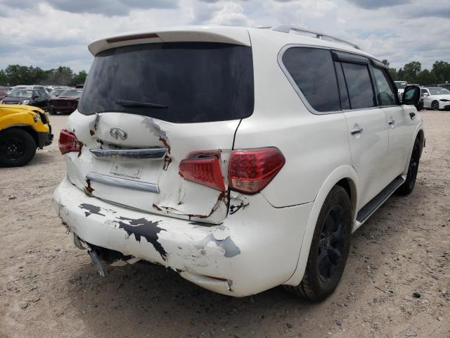 JN8AZ2NEXC9015815 - 2012 INFINITI QX56 WHITE photo 4