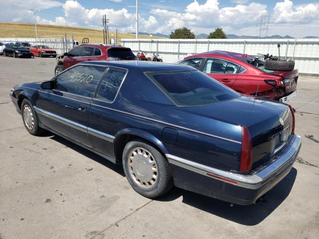 1G6EL12Y8PU615567 - 1993 CADILLAC ELDORADO S BLUE photo 3