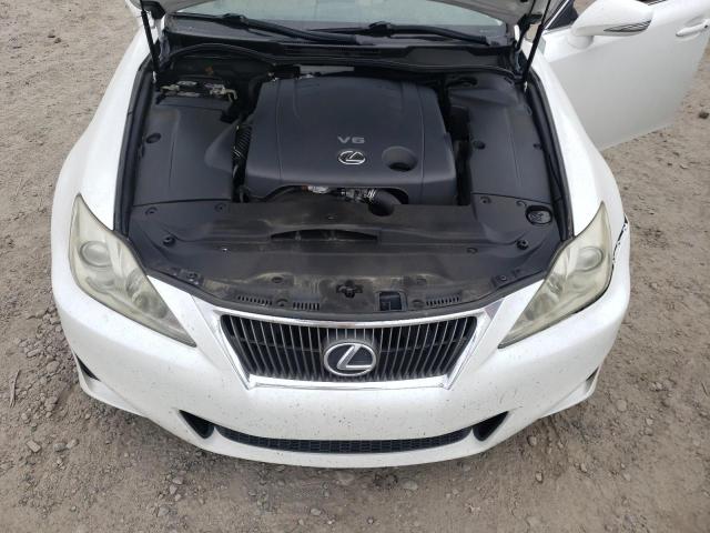 JTHBF5C20C5168664 - 2012 LEXUS IS 250 WHITE photo 7