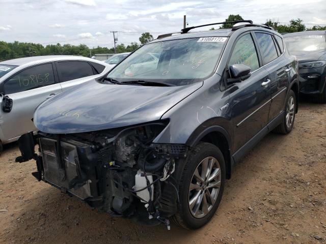 JTMDJREV9GD000508 - 2016 TOYOTA RAV4 HV LI GRAY photo 2