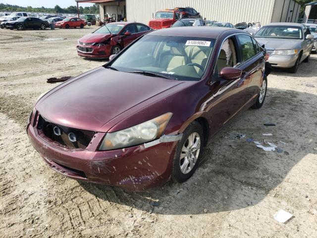 1HGCP26469A193262 - 2009 HONDA ACCORD LXP BURGUNDY photo 2