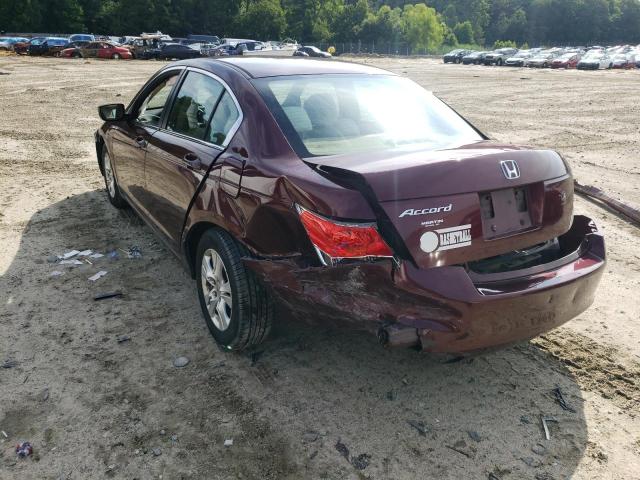 1HGCP26469A193262 - 2009 HONDA ACCORD LXP BURGUNDY photo 3