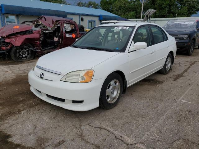 JHMES96663S019899 - 2003 HONDA CIVIC HYBR WHITE photo 2