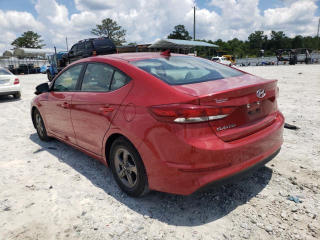 5NPD94LAXJH325374 - 2018 HYUNDAI ELANTRA EC RED photo 3