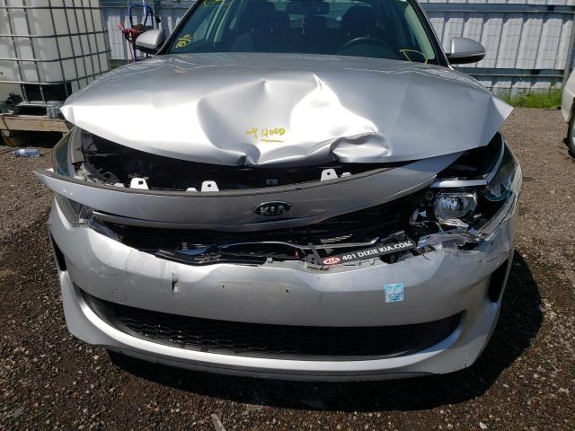 KNAGT4LE1K5031930 - 2019 KIA OPTIMA HYB SILVER photo 9