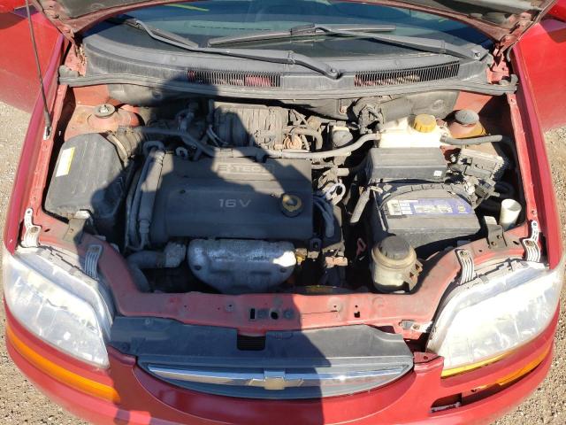 KL1TD69666B684102 - 2006 CHEVROLET AVEO BASE BURGUNDY photo 7