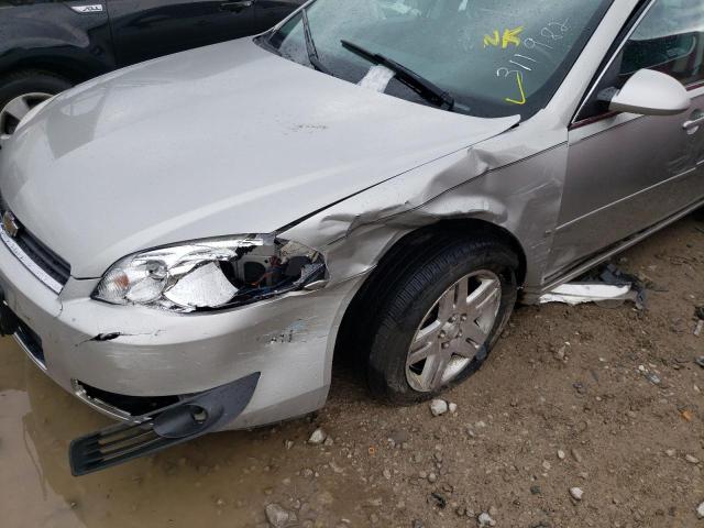 2G1WC583981311982 - 2008 CHEVROLET IMPALA SILVER photo 9