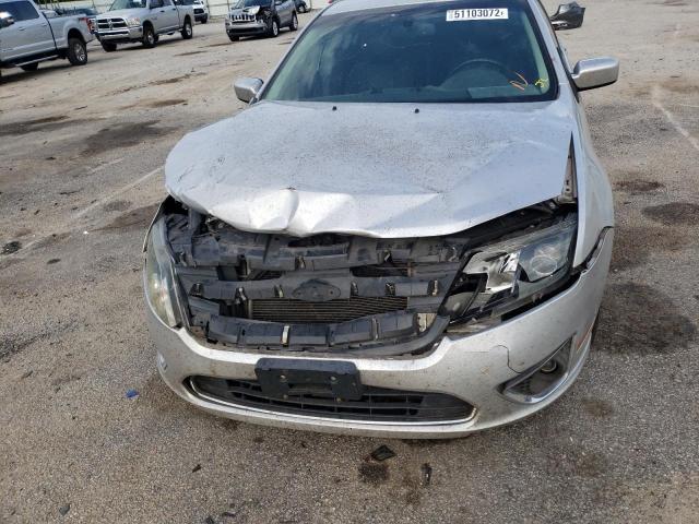 3FAHP0JA0AR263666 - 2010 FORD FUSION SEL SILVER photo 9