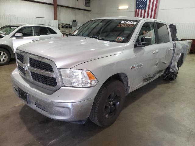 1C6RR7LT3JS300334 - 2018 RAM 1500 SLT SILVER photo 2