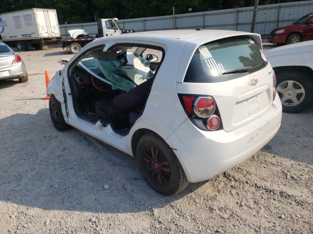 1G1JA6SH9C4149715 - 2012 CHEVROLET SONIC LS WHITE photo 3