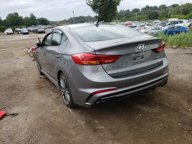 KMHD04LB5HU338709 - 2017 HYUNDAI ELANTRA SP GRAY photo 3