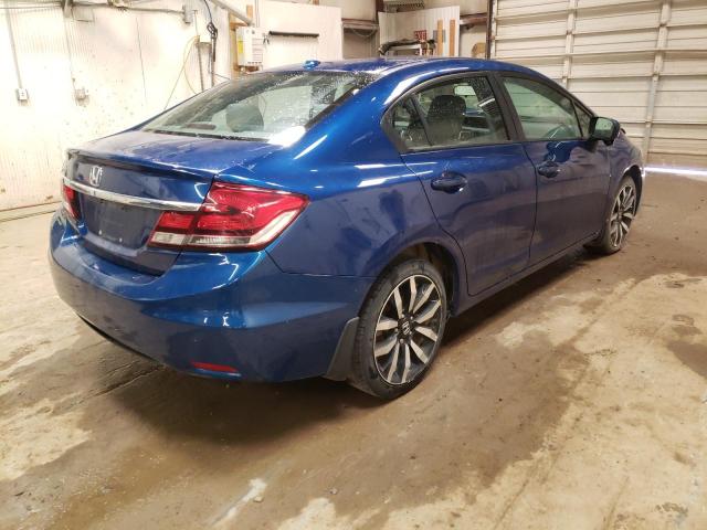 19XFB2F96FE078806 - 2015 HONDA CIVIC EXL Mavi foto 4