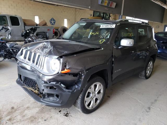 ZACCJBDB3HPF03271 - 2017 JEEP RENEGADE L GRAY photo 2