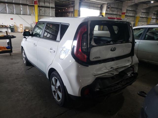 KNDJN2A21K7675562 - 2019 KIA SOUL WHITE photo 3