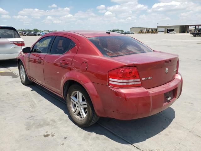 1B3CC1FB1AN210728 - 2010 DODGE AVENGER EX RED photo 3