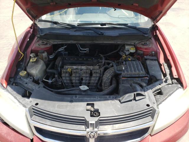 1B3CC1FB1AN210728 - 2010 DODGE AVENGER EX RED photo 7