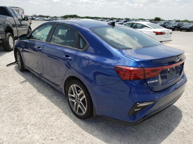 3KPF34AD8KE006679 - 2019 KIA FORTE GT L BLUE photo 3