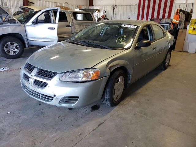 1B3AL46T96N253545 - 2006 DODGE STRATUS GREEN photo 2