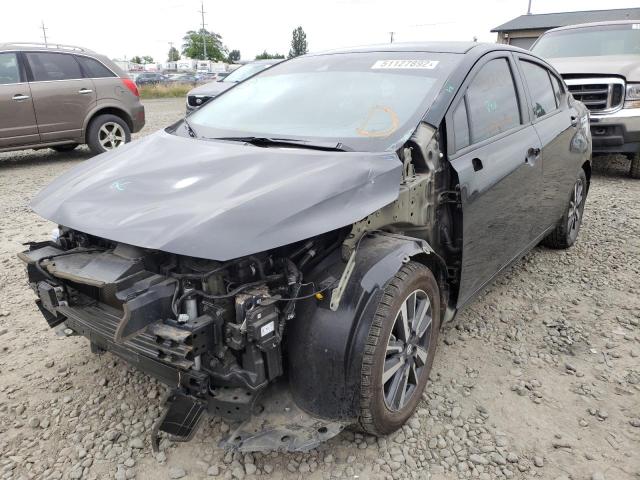 3N1CN8EV6LL867883 - 2020 NISSAN VERSA SV BLACK photo 2