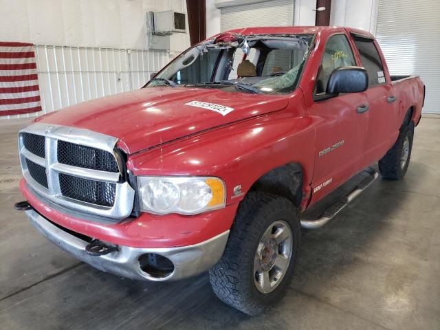 3D7KU28C34G146147 - 2004 DODGE RAM 2500 S RED photo 2