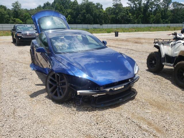 5YJSA1E62MF442326 - 2021 TESLA MODEL S Կապույտ լուսանկար 1