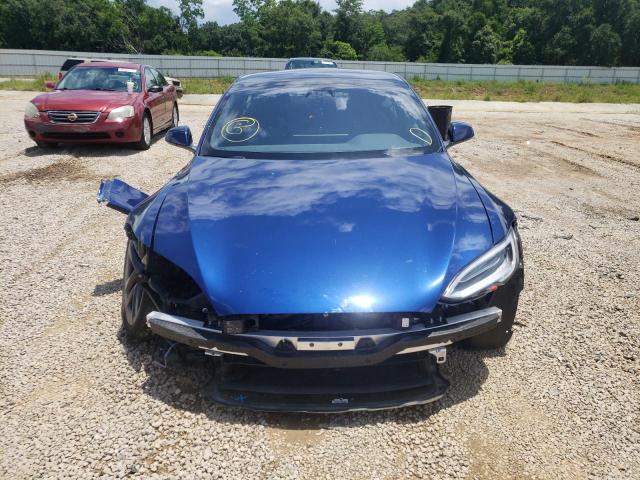 5YJSA1E62MF442326 - 2021 TESLA MODEL S BLUE photo 9